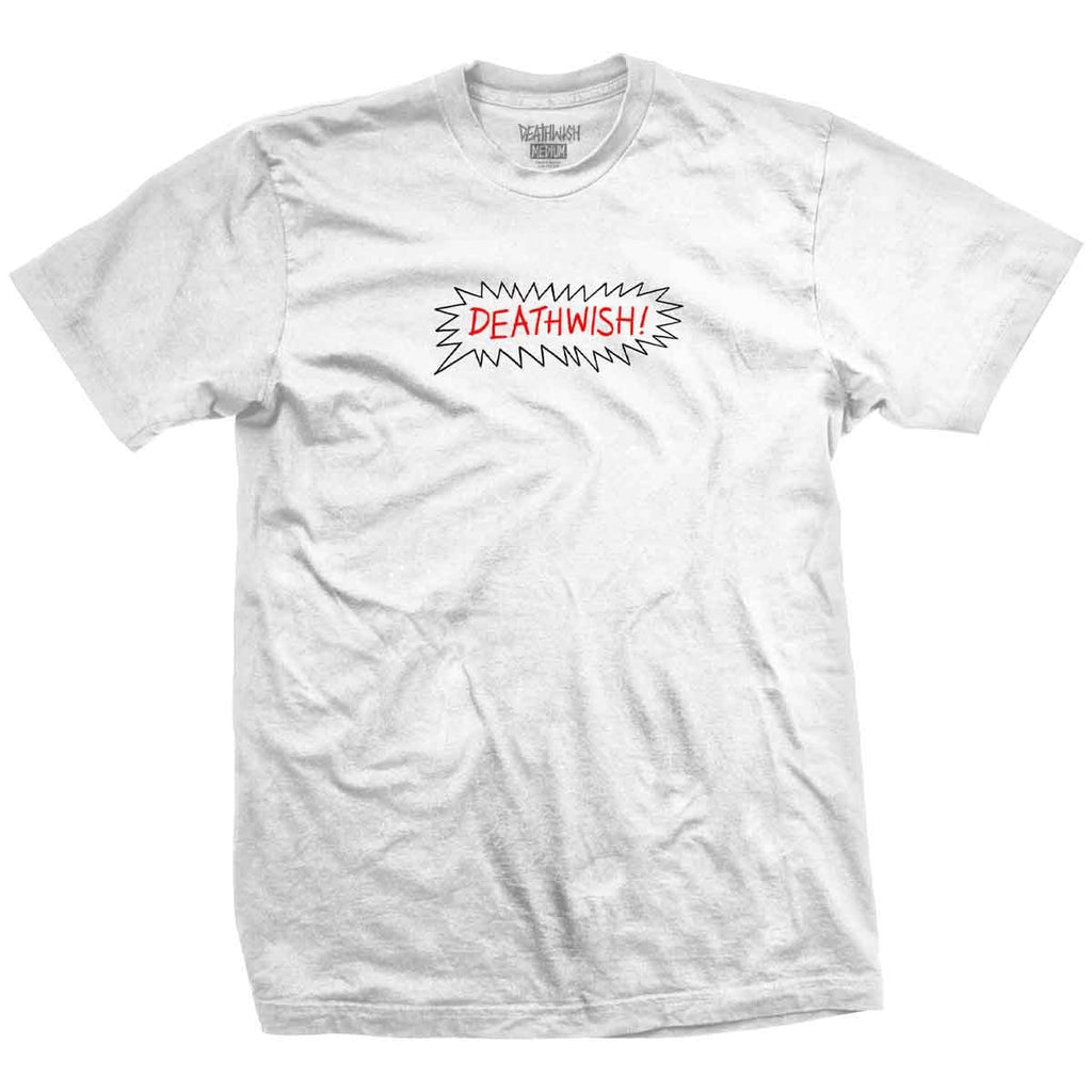 Deathwish Wheres Your Mask Tee White - 50-50 Skate Shop