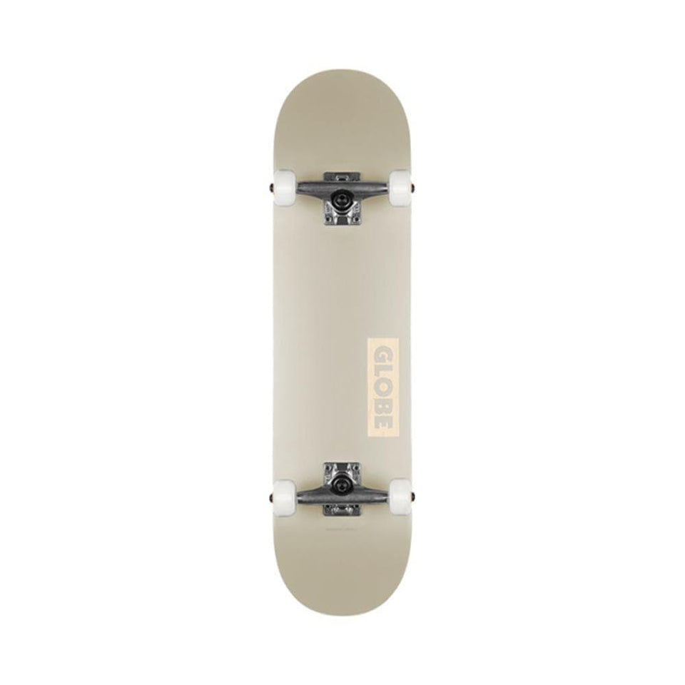 Globe Skateboard Complete Goodstock 8.0" x 31.63" 14" WB Off White - 50-50 Skate Shop