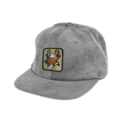 Passport Skate With A Friend 5 Panel Cap Steel Grey - 50-50 Skate Shop