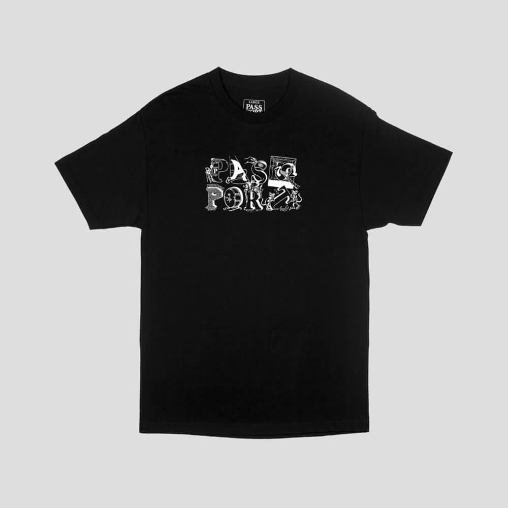 Passport Skate Loot Tee Black - 50-50 Skate Shop