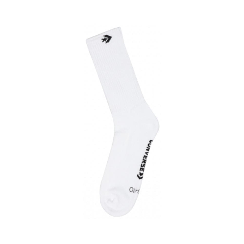Converse Star Chevron Crew Socks 3 Pack White Black Size 2-8 - 50-50 Skate Shop