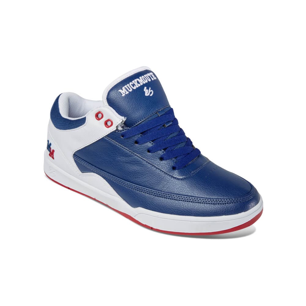 eS Stylus Mid X MUCKMOUTH Blue White - 50-50 Skate Shop