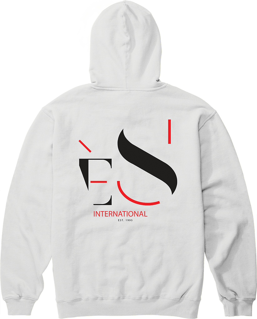 eS Cutout Hoodie Fleece White - 50-50 Skate Shop