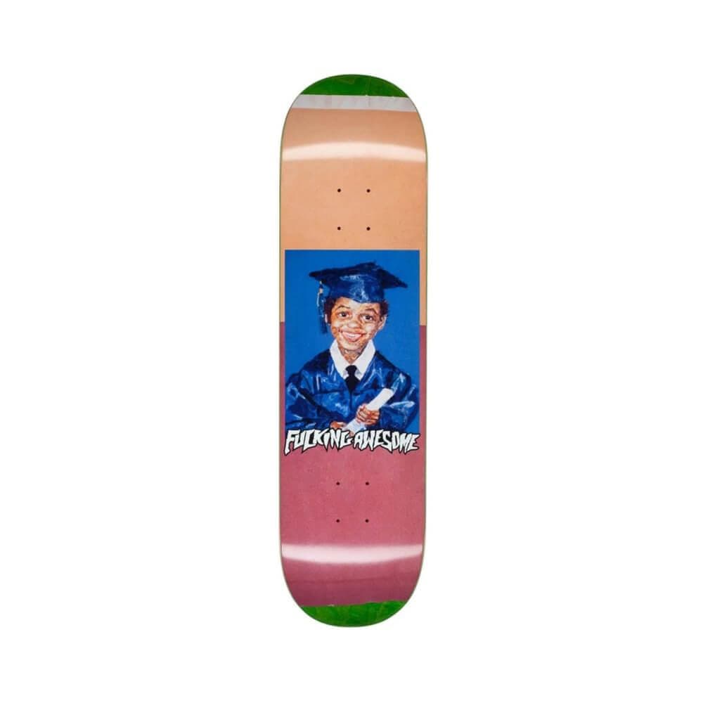 Fucking Awesome Skateboard Deck KB Felt CP 8.25" x 31.79" Orange Red 14.12" WB - 50-50 Skate Shop