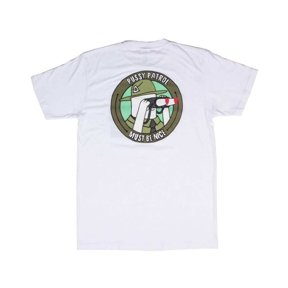 Ripndip Pussy Patrol Pocket Tee White - 50-50 Skate Shop