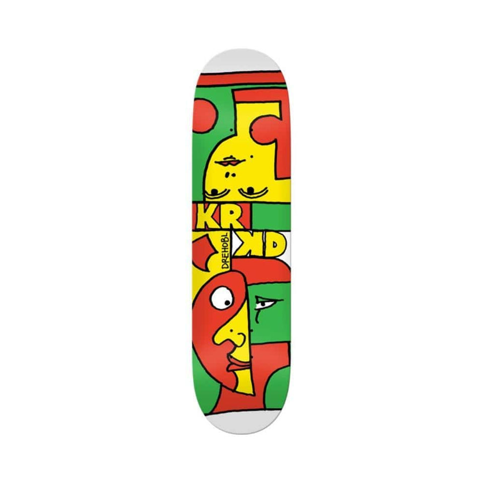 Krooked Skateboard Deck Faces Dan Drehobl 8.38" x 32.2" - 50-50 Skate Shop
