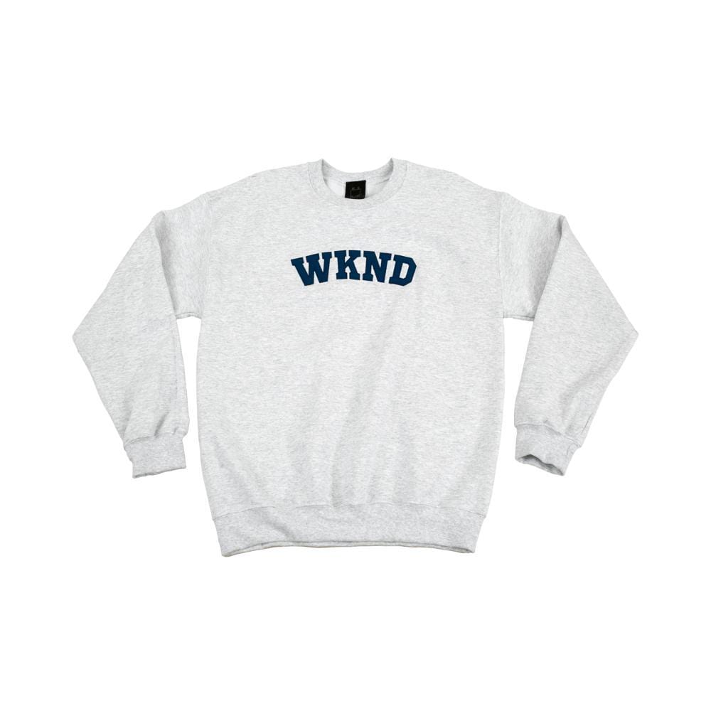 WKND College Crewneck Heather Grey - 50-50 Skate Shop