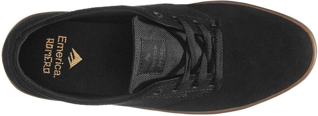 Emerica Mens The Romero Laced Black Charcoal Gum - 50-50 Skate Shop