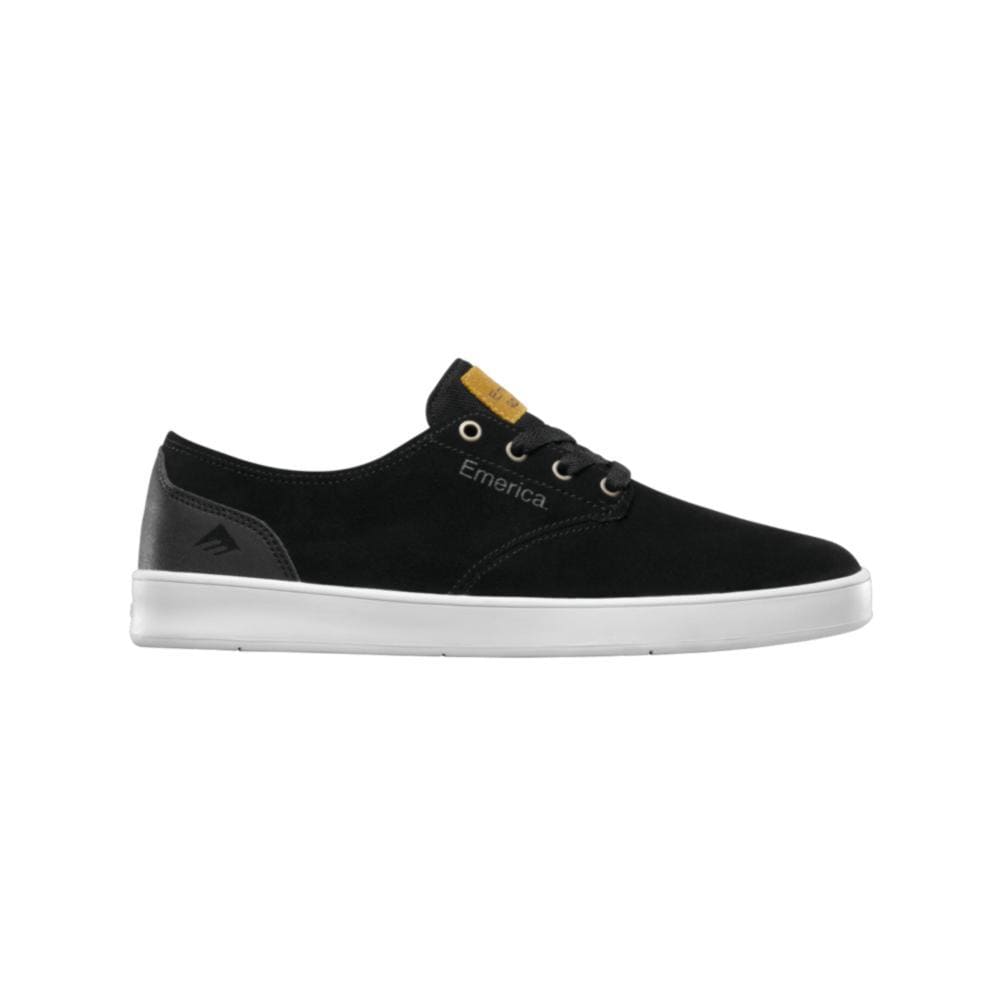 Emerica Mens The Romero Laced Black Black White - 50-50 Skate Shop