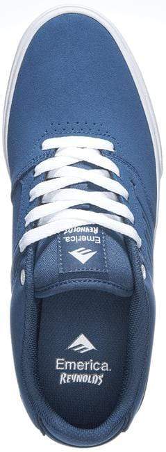 Emerica Mens The Reynolds Low Vulc Blue White Gum - 50-50 Skate Shop