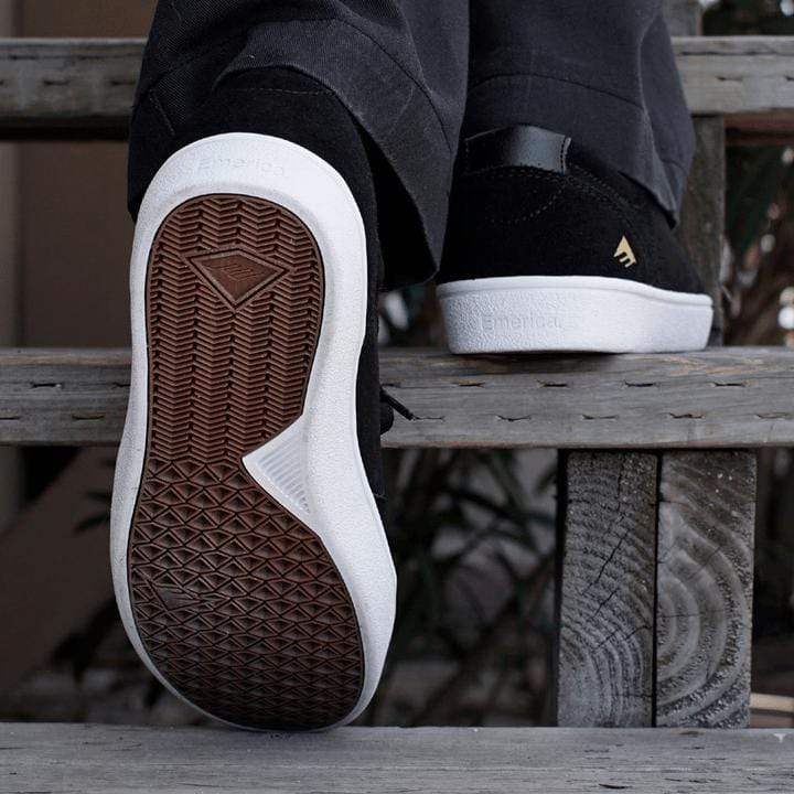 Emerica Figgy Dose Black White Gold - 50-50 Skate Shop