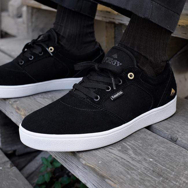 Emerica Figgy Dose Black White Gold - 50-50 Skate Shop