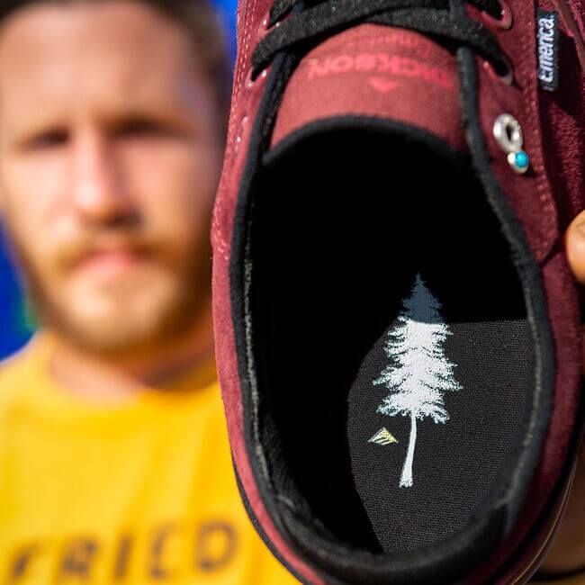 Emerica Dickson Burgundy Gum - 50-50 Skate Shop