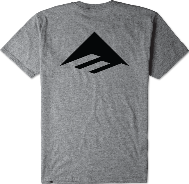Emerica Skate Pure Triangle Pocket Tee Charcoal Heather - 50-50 Skate Shop