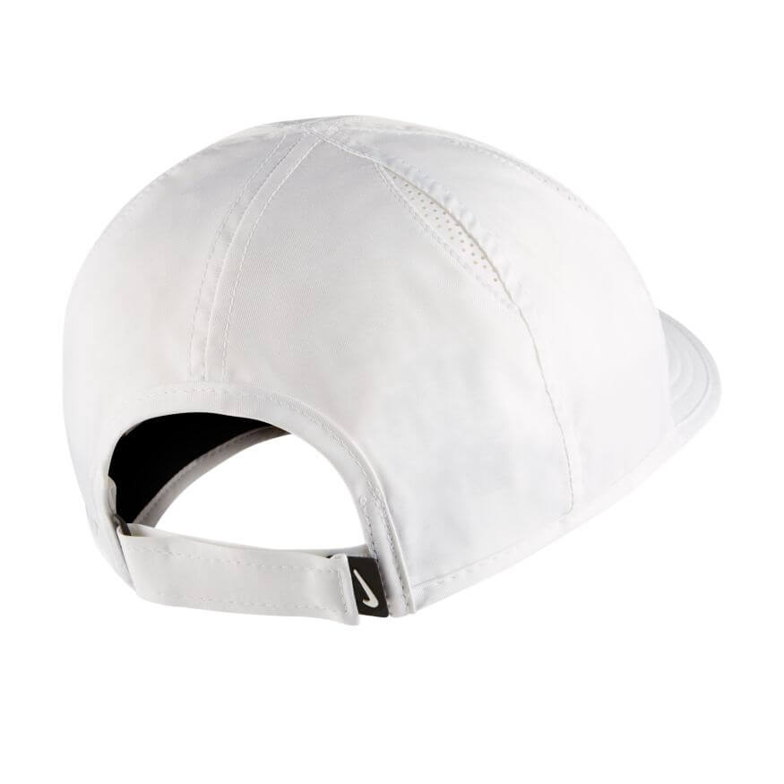 Nike - Sportswear AeroBill Featherlight Adjustable Cap White Black - 50-50 Skate Shop