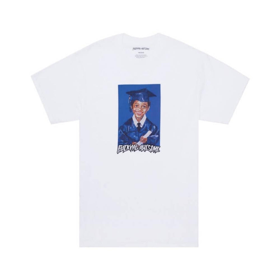 Fucking Awesome Skate KB Felt CP Tee White - 50-50 Skate Shop