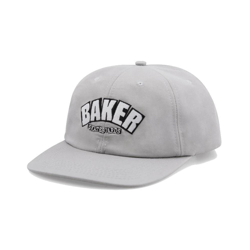 Baker Cap Arch Logo Grey - 50-50 Skate Shop