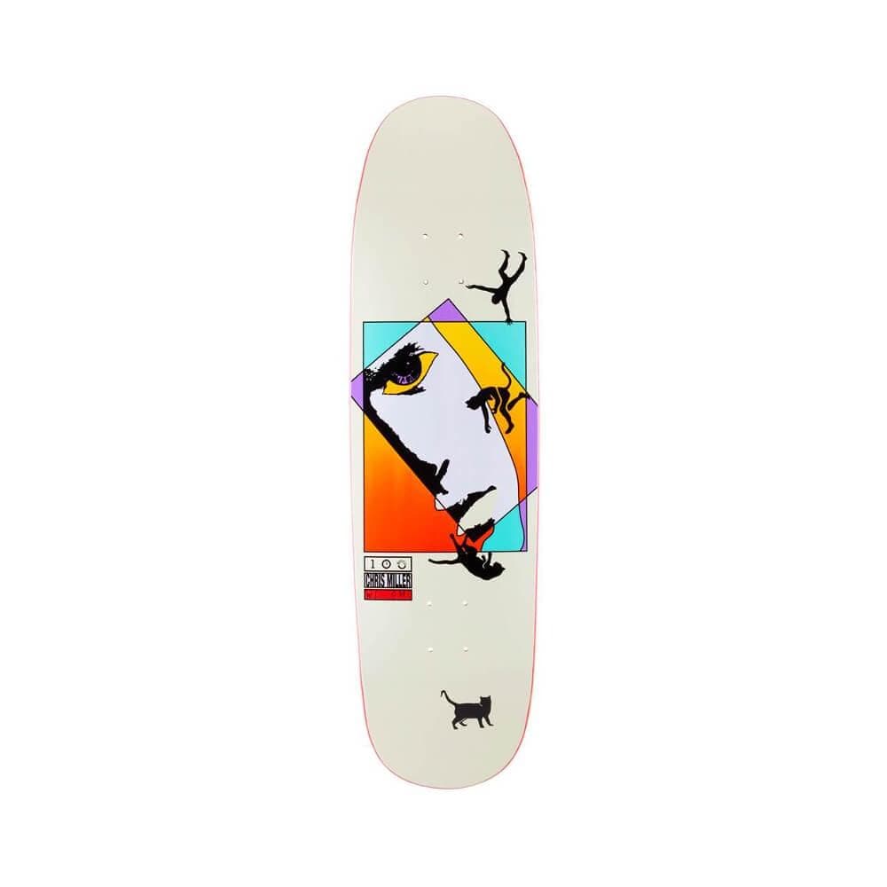 Welcome Skateboard Deck Miller Faces On Catblood 2.0 8.75" x 32.625" Bone 14.75" WB - 50-50 Skate Shop