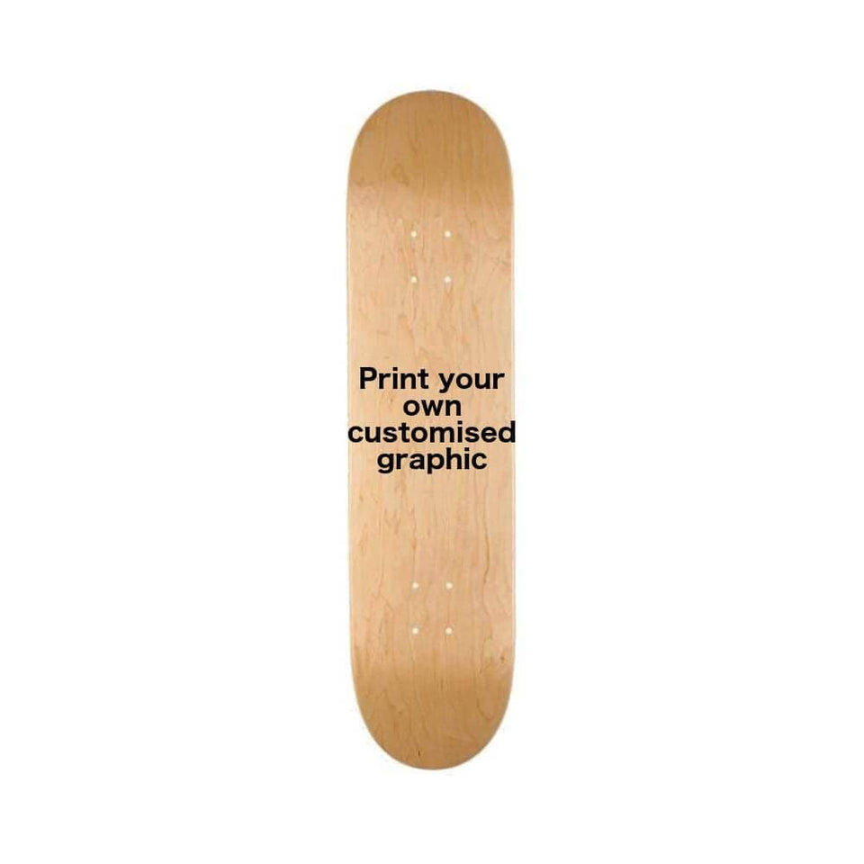 Skateboard Custom Graphic Deck - With Your Own Graphic - 50-50 Skate Shop