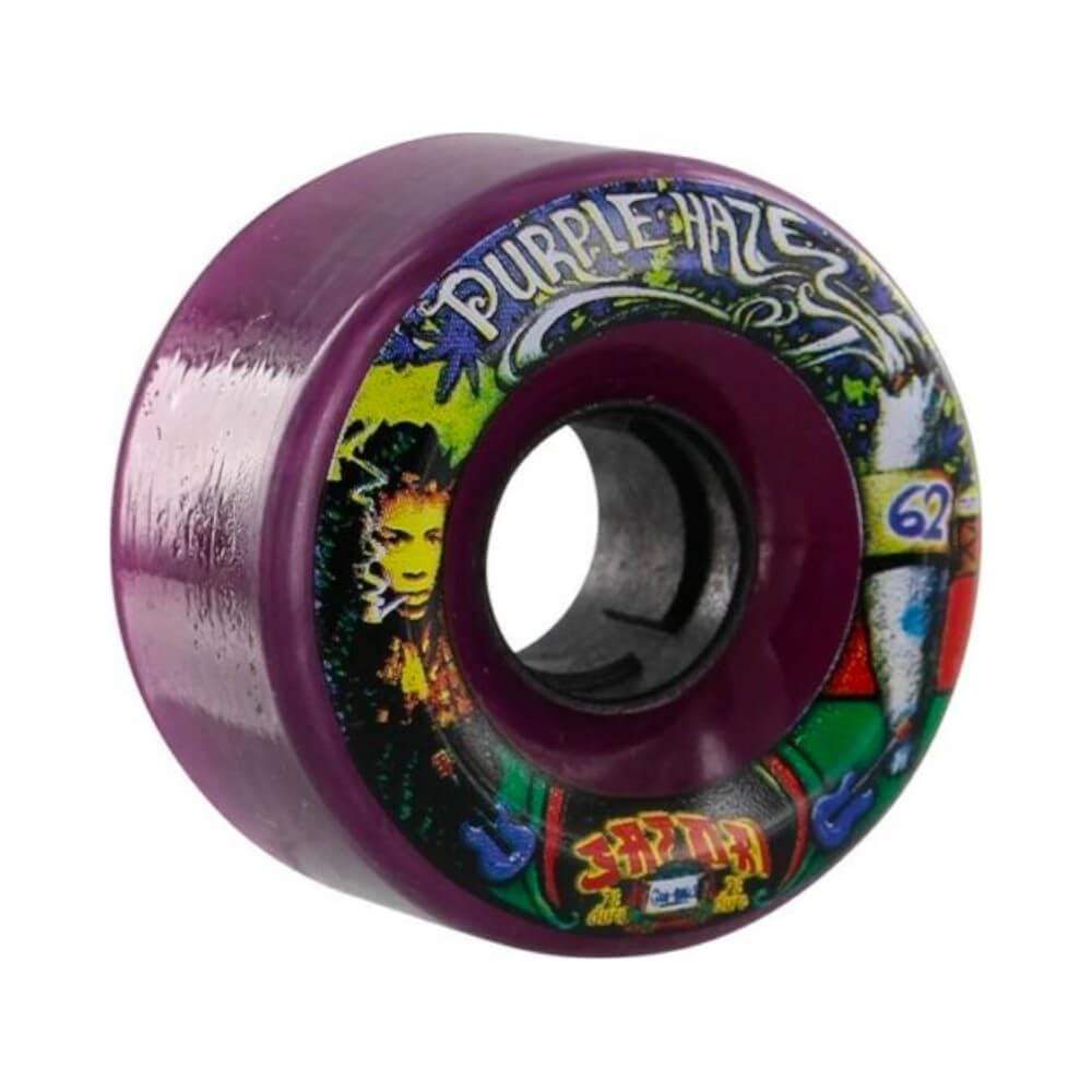 Satori Skateboard Wheels Classic Goo Balls 78a Smokey Urethane 62mm Purple Haze - Set of 4 - 50-50 Skate Shop