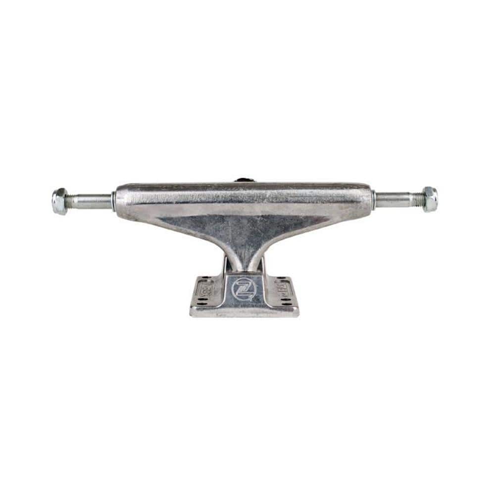 Z Flex Skateboard Trucks Silver Raw 129mm Hanger with Soft Bushings - 1 pair - 50-50 Skate Shop