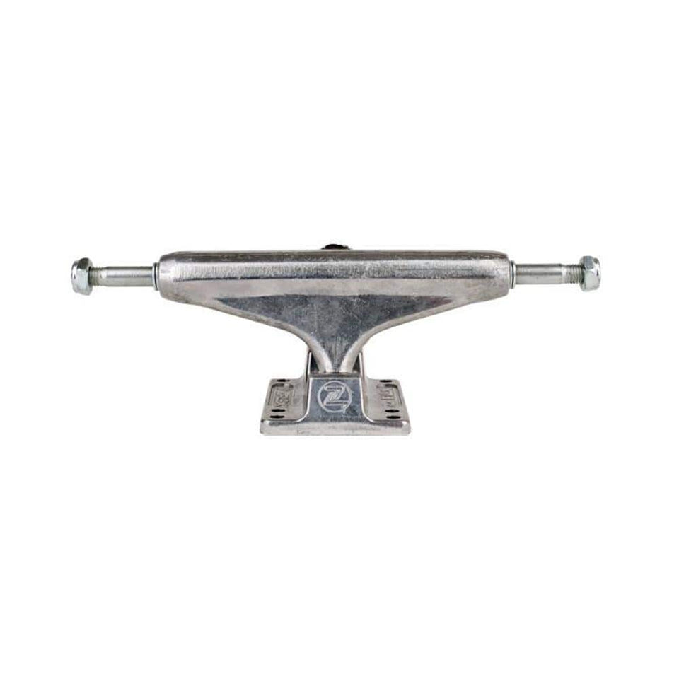 Z Flex Skateboard Trucks Silver Raw 129mm Hanger with Soft Bushings - 1 pair - 50-50 Skate Shop
