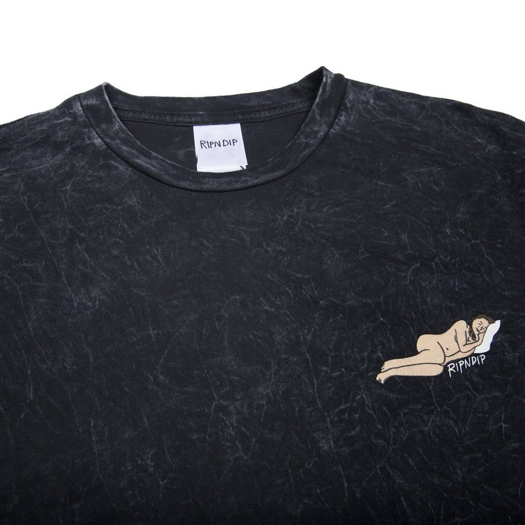 Ripndip Nap Time Tee Black Mineral Wash - 50-50 Skate Shop