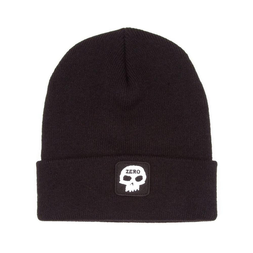 Zero Skull Patch Beanie Black - 50-50 Skate Shop