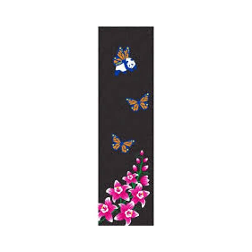 Enjoi Skateboard Grip Tape Flowers 9" x 33" Black - 50-50 Skate Shop