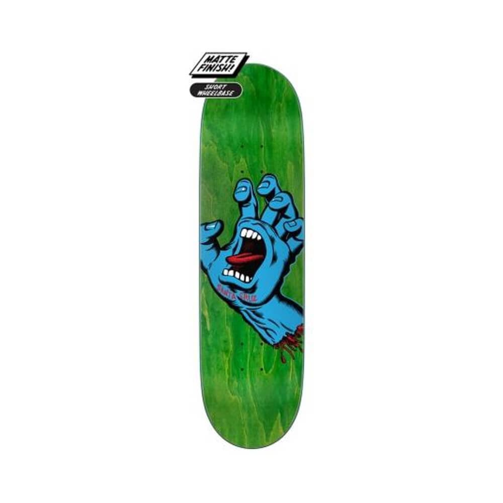 Santa Cruz Skateboard Deck Screaming Hand 8.8" x 31.95" Green 14.25" WB - 50-50 Skate Shop