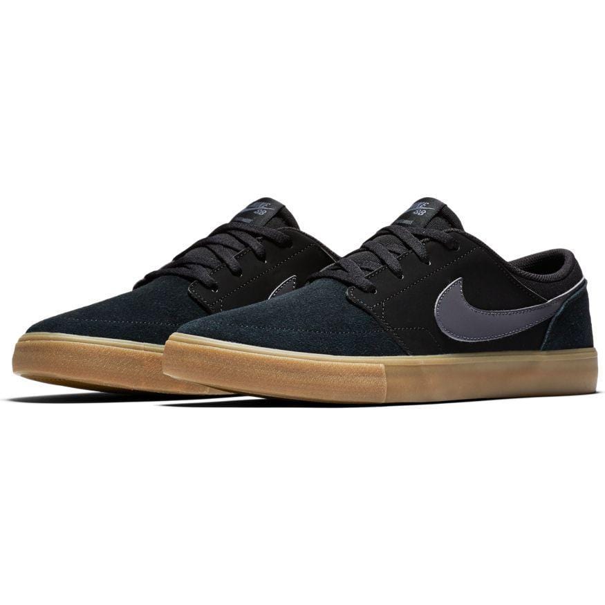 Nike SB Portmore II Solar Black Dark Grey Gum Light Brown - 50-50 Skate Shop