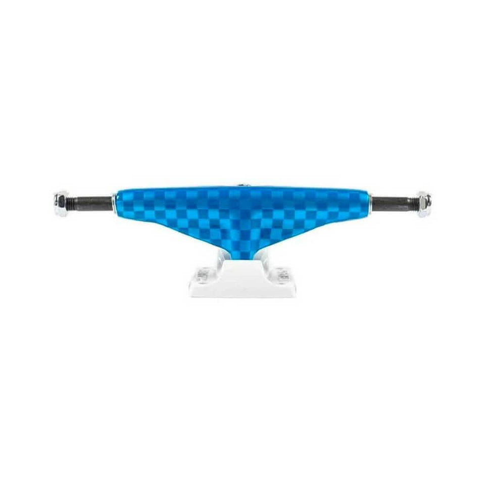 Tensor Skateboard Mag Light Lo Slicks Trucks 5.25 (7.875") Rodney Mullen Blue White - Set of 2 - 50-50 Skate Shop