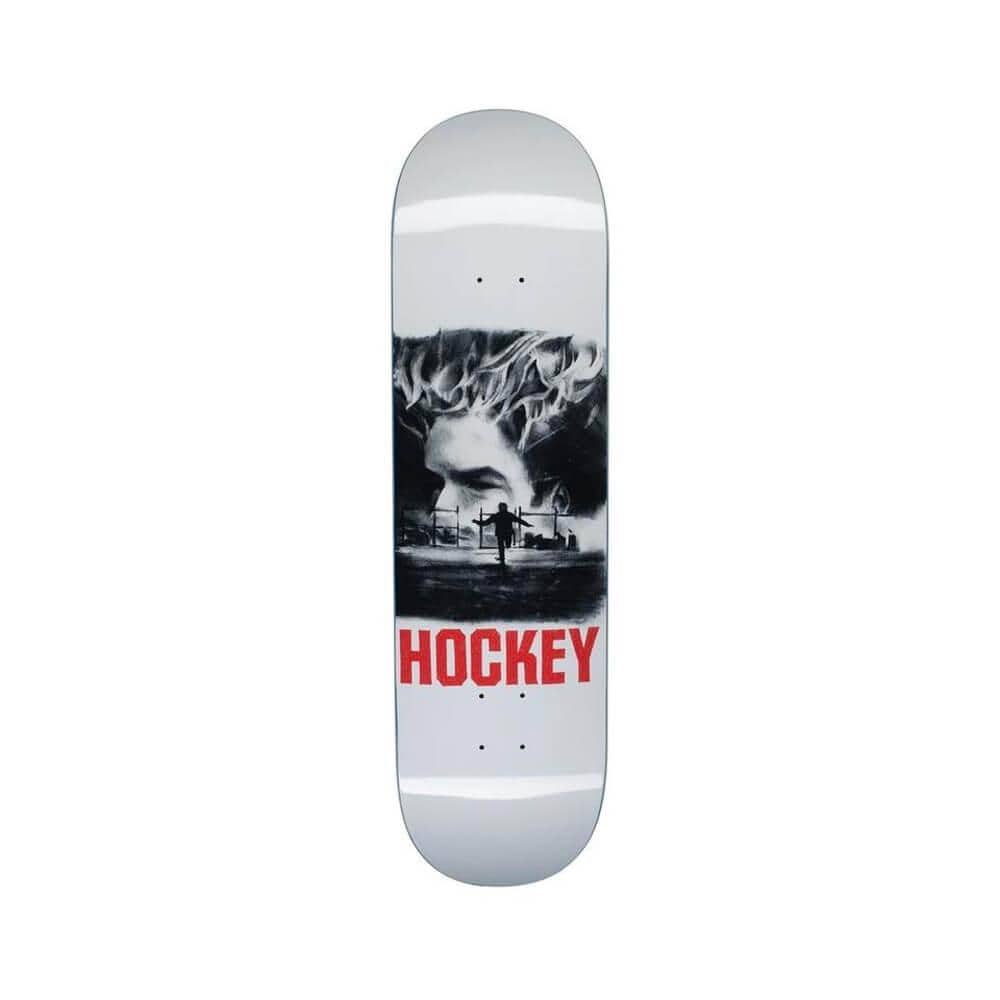 Hockey Skateboard Deck Allens Inferno 8.25" x 31.79" Grey 14.1" WB - 50-50 Skate Shop