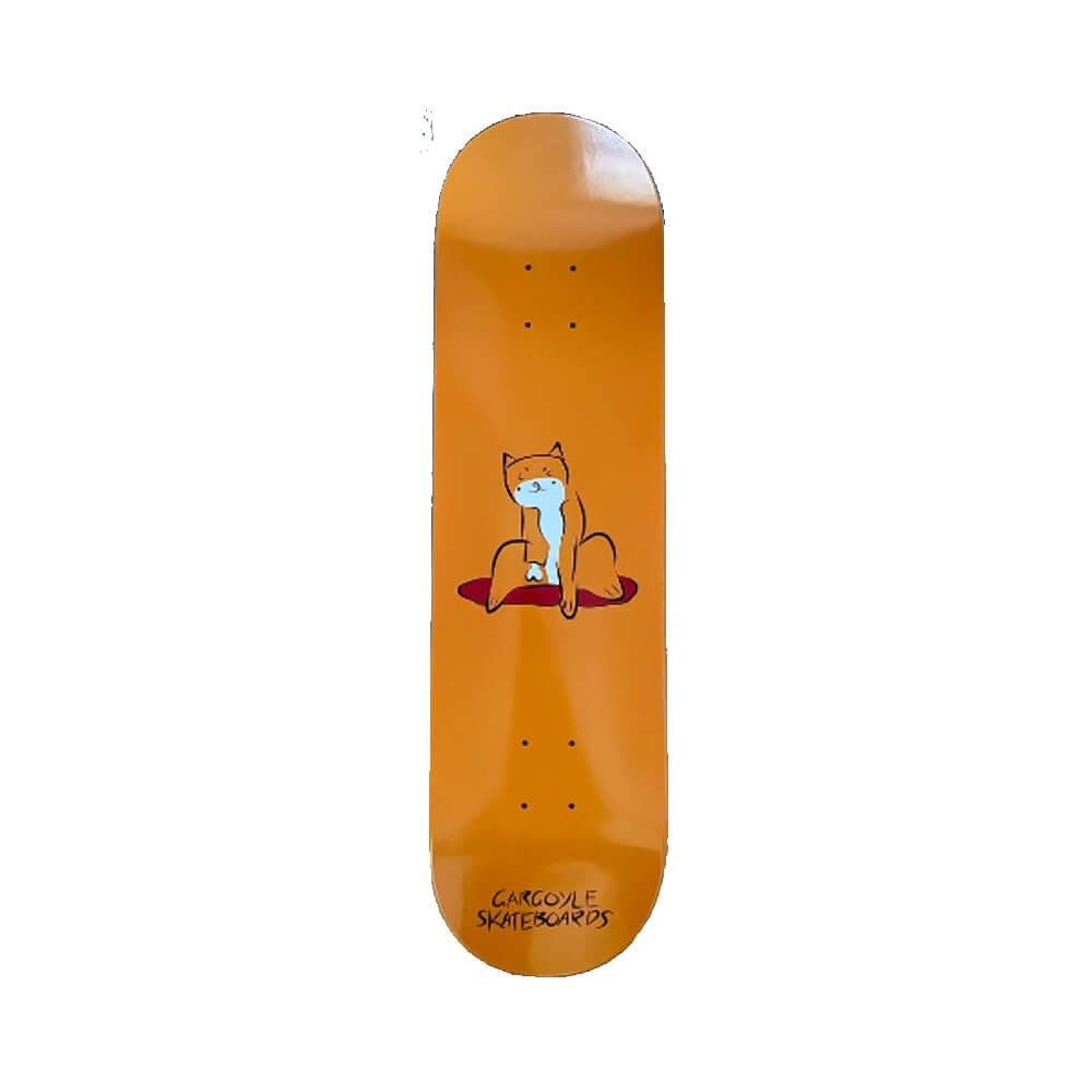 Gargoyle Skateboard Deck Shiba 8.5" x 32.25" Orange 14.5" WB - 50-50 Skate Shop