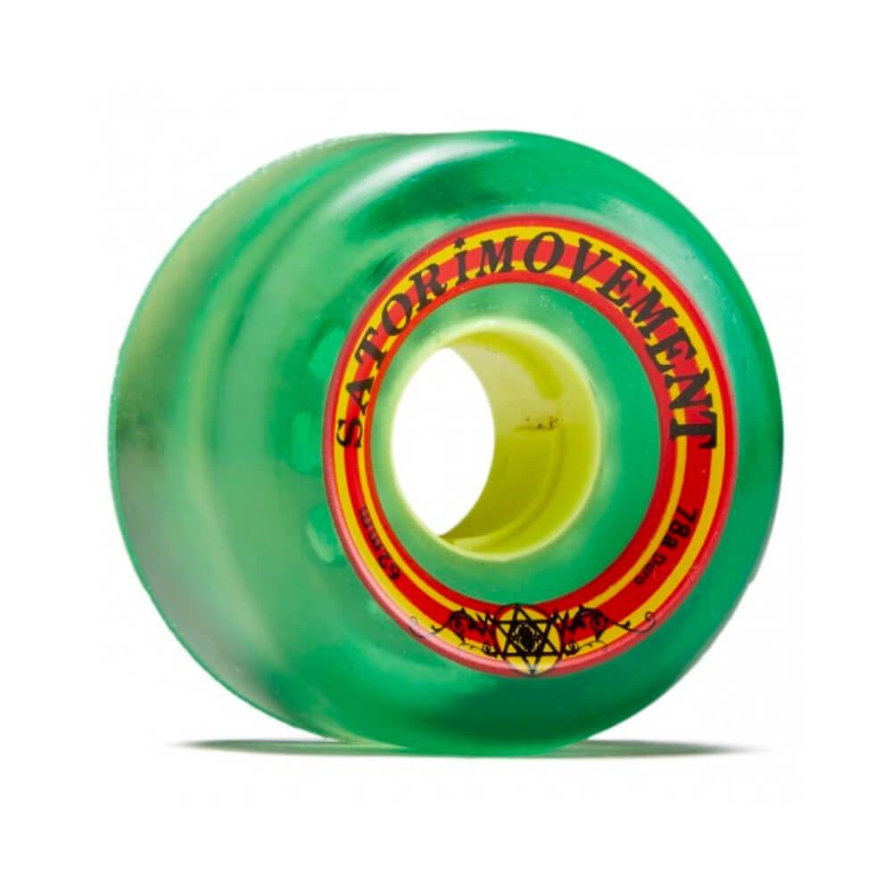 Satori Skateboard Wheels Rasta 62mm 78a - Set of 4 - 50-50 Skate Shop