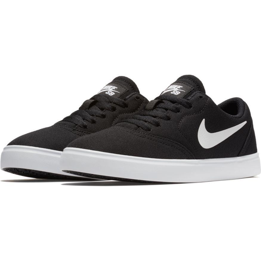 Nike SB Kids Skate Check Canvas (GS) Black White - 50-50 Skate Shop