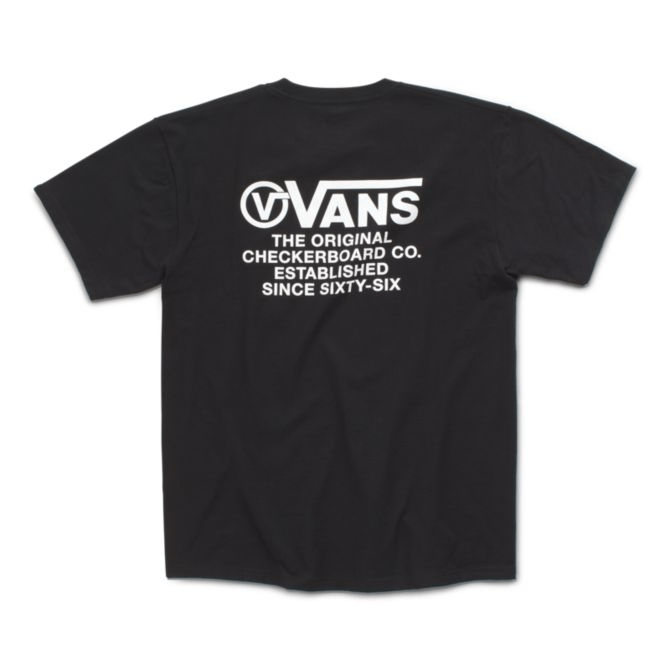 Vans Distortion Type Short Sleeve Tee Black - 50-50 Skate Shop