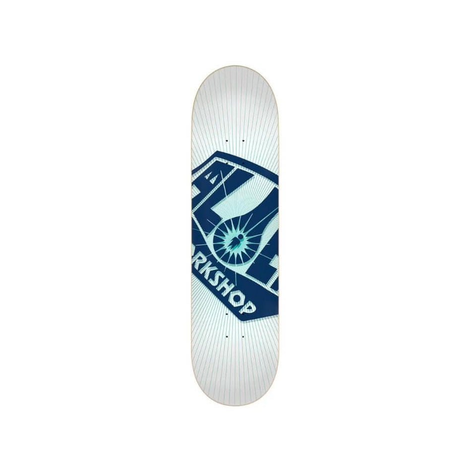 Alien Workshop Skateboard Deck OG Burst 8.5" x 32.375" White Teal 14.25" WB - 50-50 Skate Shop