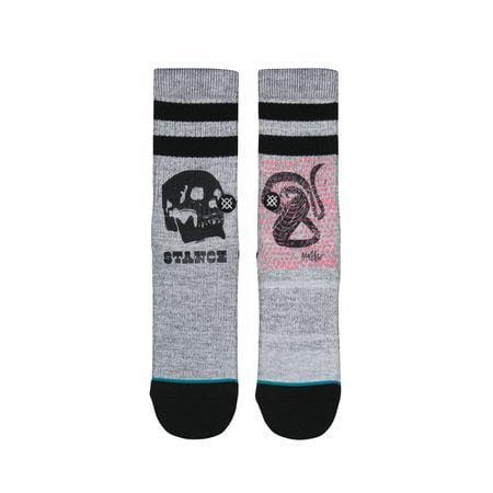 Stance Kids Oblow Snake Boy Socks Grey - 50-50 Skate Shop