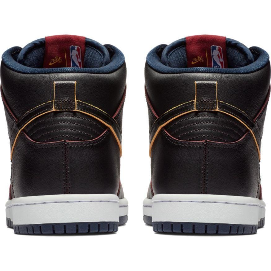 Nike SB Dunk High Pro NBA Black Black College Navy Team Red - 50-50 Skate Shop