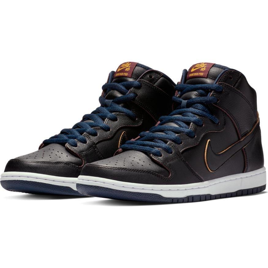 Nike SB Dunk High Pro NBA Black Black College Navy Team Red - 50-50 Skate Shop