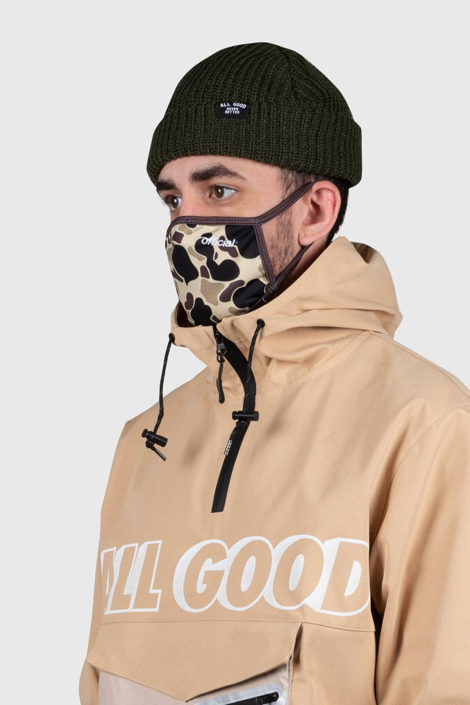 Official Face Mask Duck Camo Brown L/XL - 50-50 Skate Shop