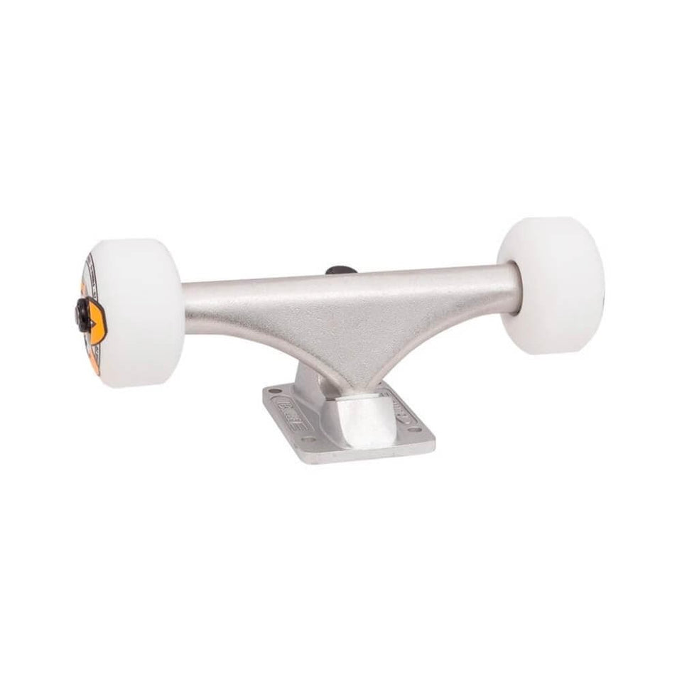 Bullet Skateboard Truck Wheel Combo 140mm 7.875" Silver OJ 53mm Wheels - Set of 2 - 50-50 Skate Shop