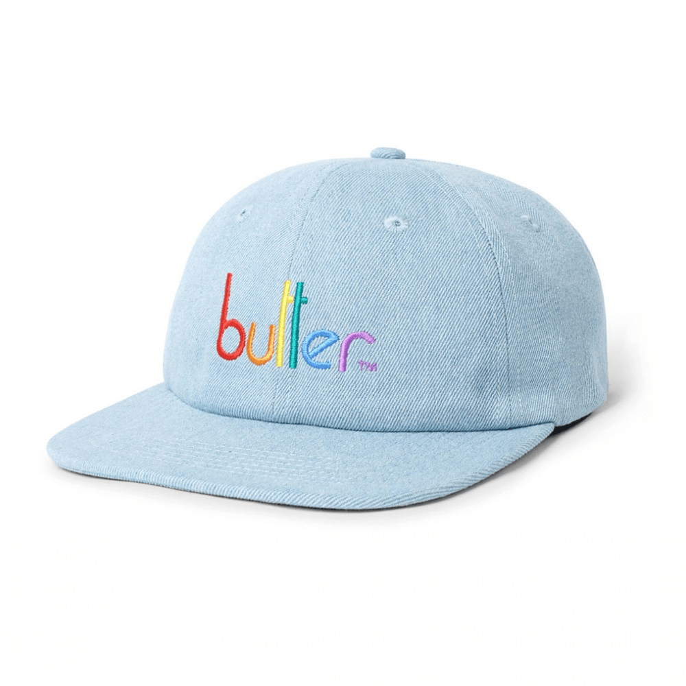 Butter Goods Cap Colours 6 Panel Light Wash Denim - 50-50 Skate Shop