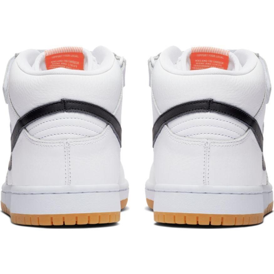Nike SB Dunk Mid Pro ISO Orange Label White Black White Gum Light Brown - 50-50 Skate Shop