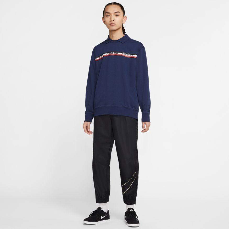 Nike SB On Deck Novelty Crew Neck Midnight Navy - 50-50 Skate Shop