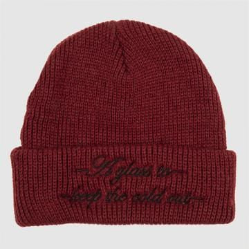 Passport Skate Cold Out Beanie Burgundy - 50-50 Skate Shop