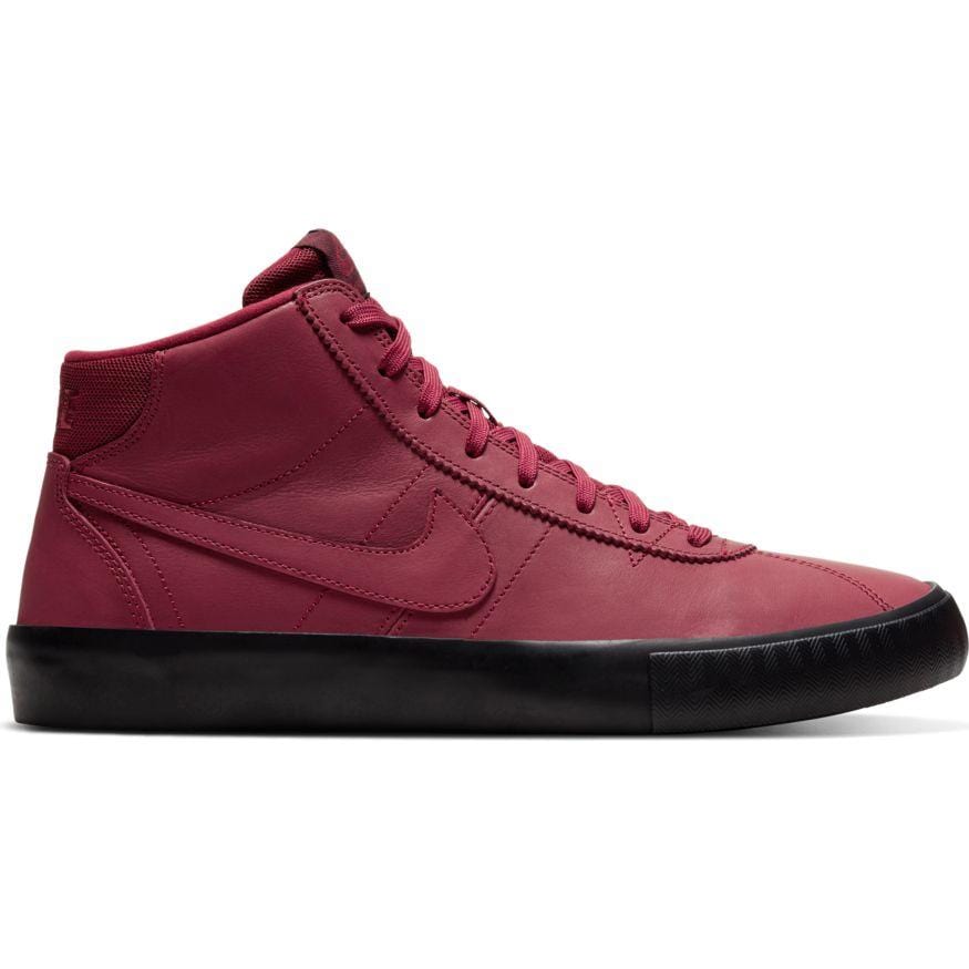 Nike SB Bruin Hi ISO Orange Label Team Red Night Maroon Black - 50-50 Skate Shop