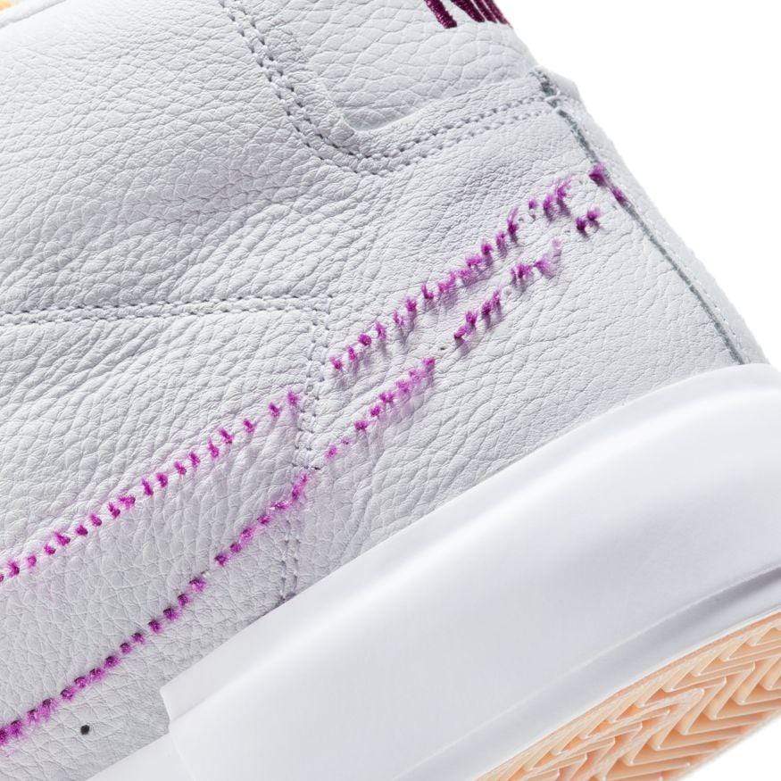 Nike SB Zoom Blazer Mid Edge White Viotech White - 50-50 Skate Shop
