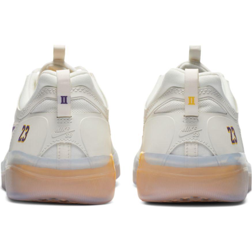Nike SB x NBA LeBron James  Nyjah Free 2  Summit White Court Purple Amarillo - 50-50 Skate Shop